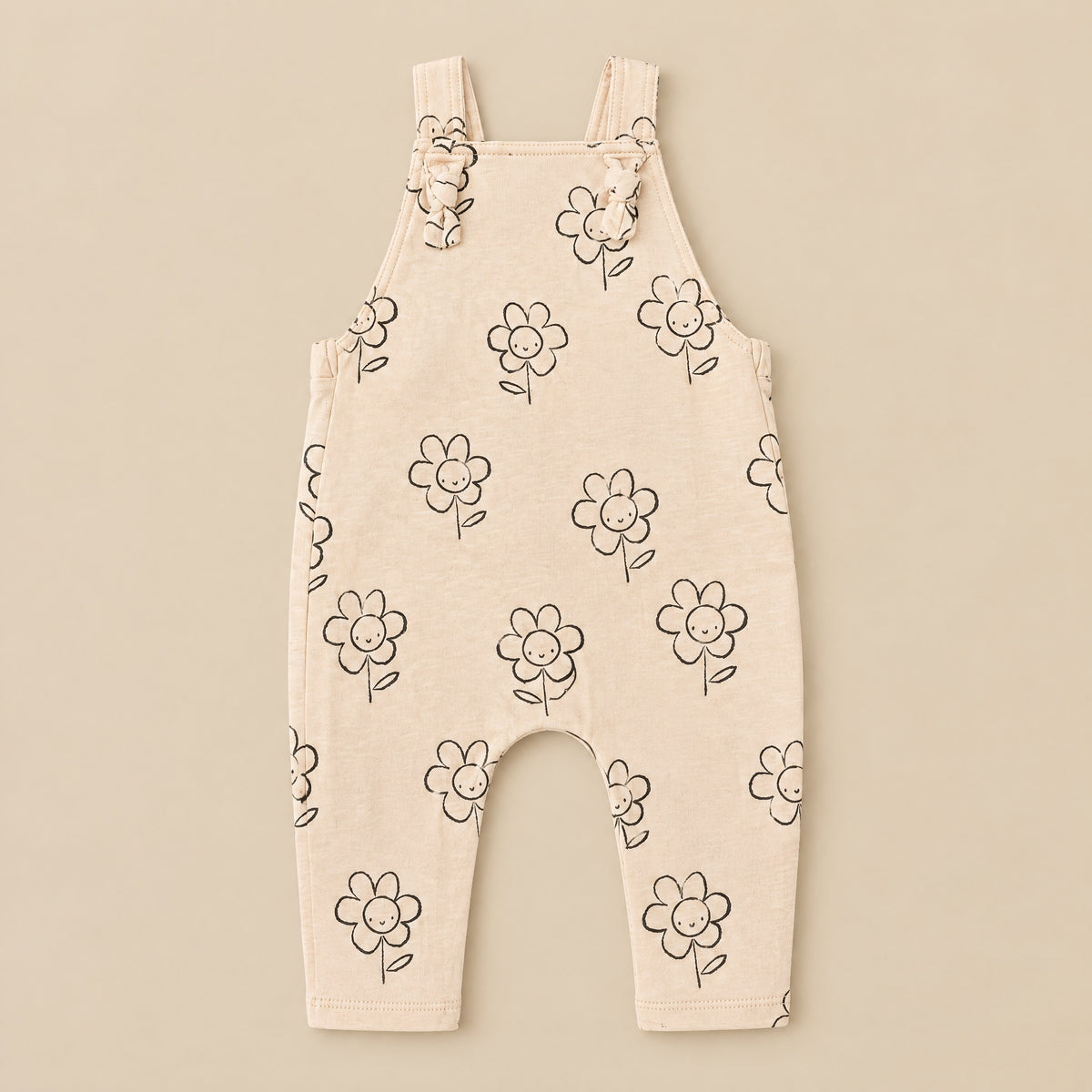 Happy Daisy dungarees laid flat, front