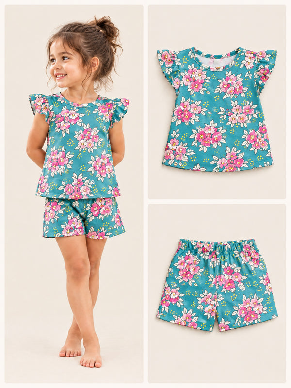 Flutter Sleeve Top & Shorts Sets — Pick Your Prints